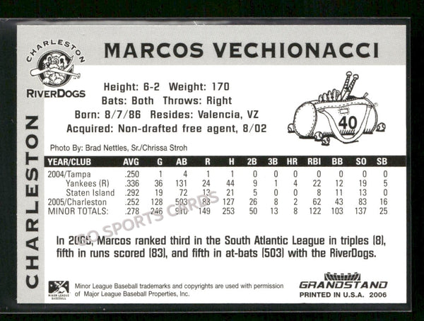 2006 Charleston RiverDogs Marcos Vechionacci
