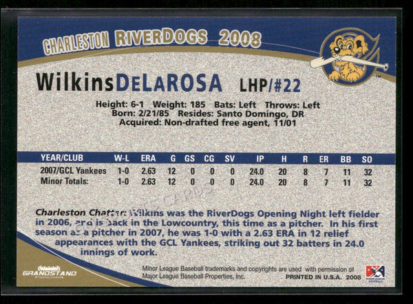 2008 Charleston Riverdogs Wilkins De La Rosa