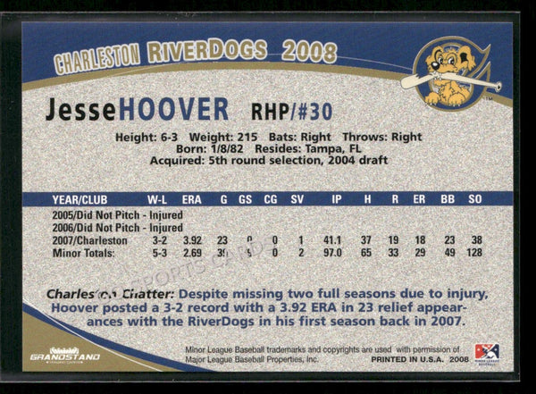 2008 Charleston Riverdogs Jesse Hoover