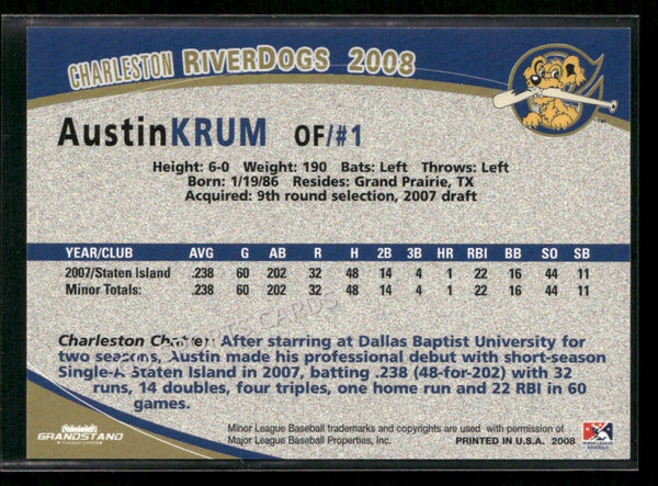 2008 Charleston Riverdogs Austin Krum