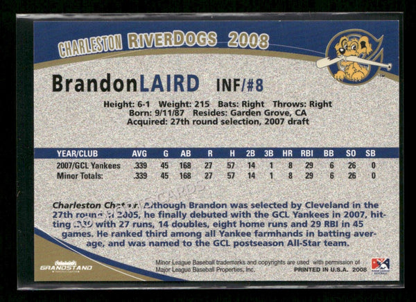 2008 Charleston Riverdogs Brandon Laird
