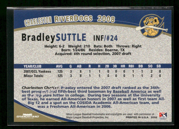 2008 Charleston Riverdogs Bradley Suttle