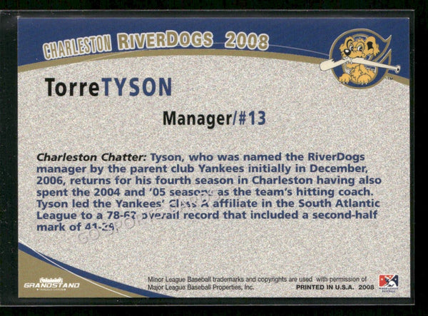 2008 Charleston Riverdogs Torre Tyson