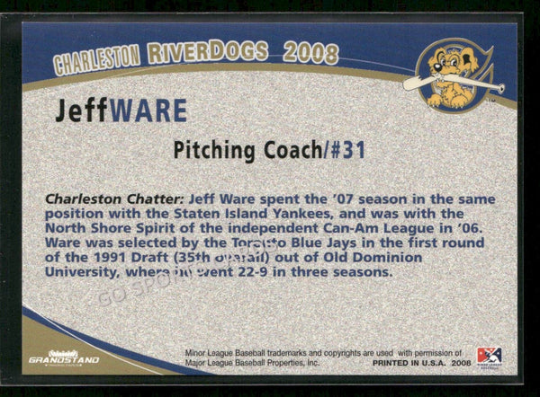 2008 Charleston Riverdogs Jeff Ware