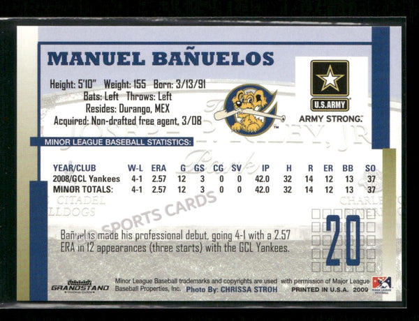 2009 Charleston RiverDogs Manuel Manny Banuelos