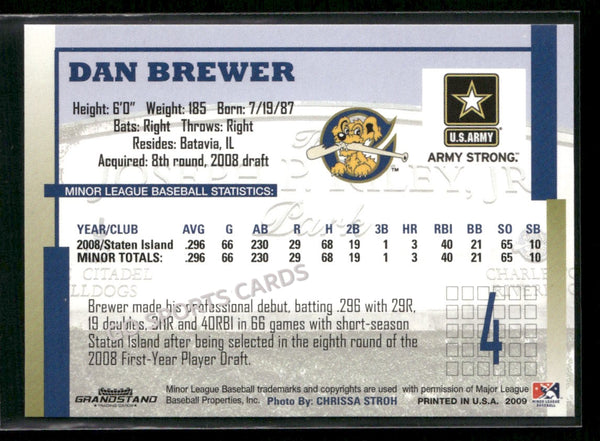 2009 Charleston RiverDogs Dan Brewer