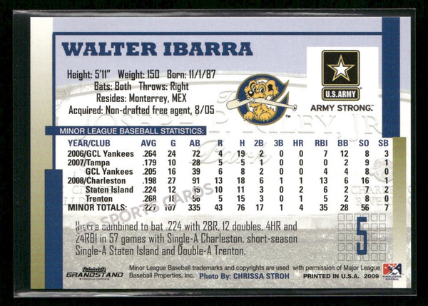 2009 Charleston RiverDogs Walter Ibarra
