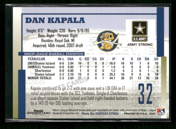 2009 Charleston RiverDogs Dan Kapala