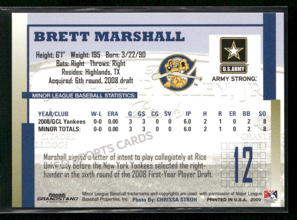 2009 Charleston RiverDogs Brett Marshall