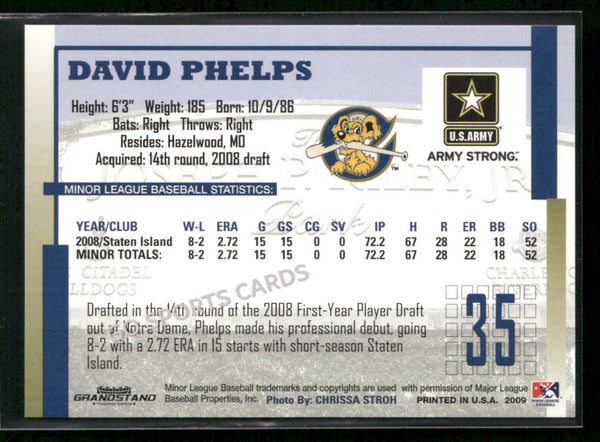 2009 Charleston RiverDogs David Phelps