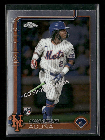 2025 Topps Chrome Luisangel Acuna #56 RC Rookie