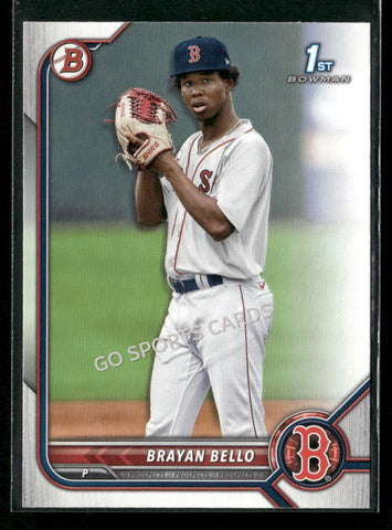 2022 Bowman Chrome Brayan Bello #BCP-107 1st RC Rookie