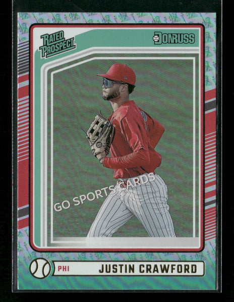 2024 Donruss Rated Rookie Liberty Foil Justin Crawford #164 RC