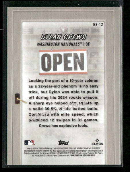 2025 Bowman Chrome Hobby Stars Dylan Crews #HS-12 RC Rookie