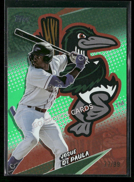 2025 Topps Pro Debut Stars of Milb Green Foil /99 Josue De Paula #STAR-16 RC