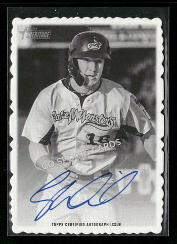 2018 Topps Heritage Minor League 1969 Deckle Edge Auto /99 Greg Deichmann