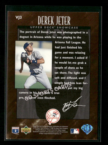 1996 Upper Deck V.J. Lovero Showcase Derek Jeter #VJ3