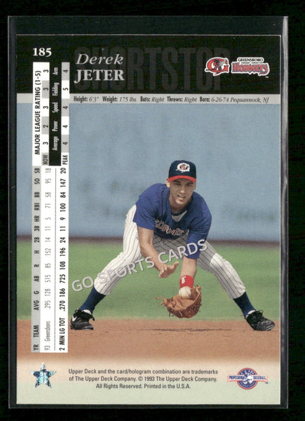 1994 Upper Deck Derek Jeter #185