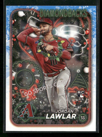 2024 Topps Holiday Holiday Variation Jordan Lawlar #H166 RC Rookie