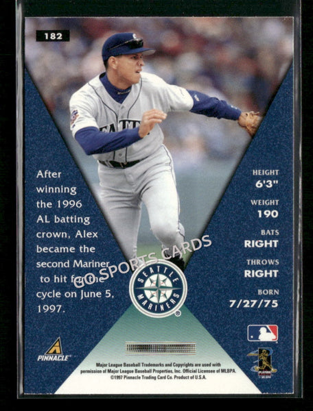 1998 Pinnacle Field of Vision Alex Rodriguez #182