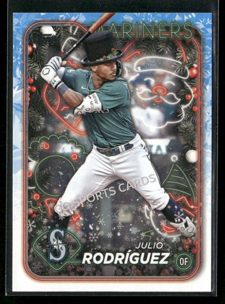 2024 Topps Holiday Holiday Variation Julio Rodriguez #H153