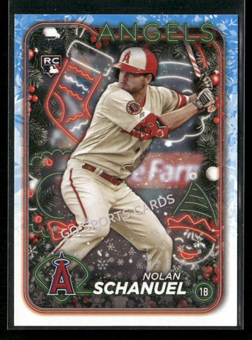 2024 Topps Holiday Holiday Variation Nolan Schanuel #H59 RC Rookie