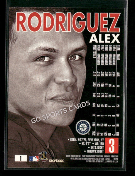 1999 SkyBox Premium Alex Rodriguez #1