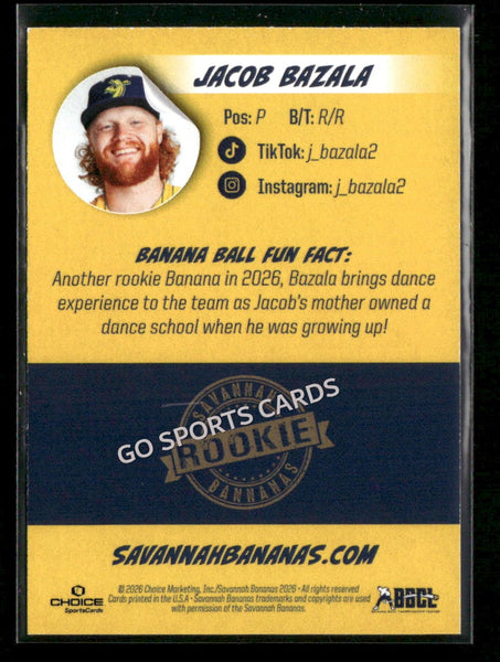 2026 Savannah Bananas Jacob Bazala