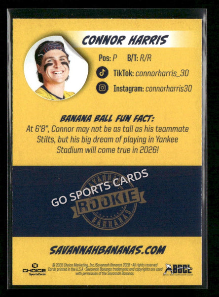 2026 Savannah Bananas Connor Harris
