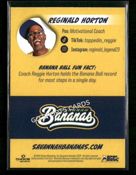 2026 Savannah Bananas Reginald Horton