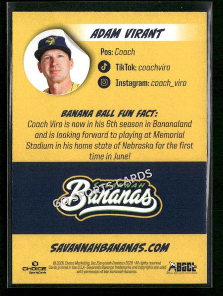 2026 Savannah Bananas Adam Virant