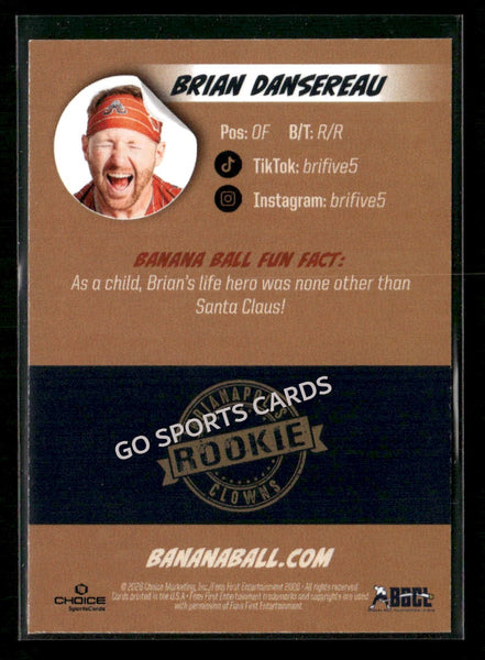 2026 Indianapolis Clowns Savannah Bananas Brian Dansereau