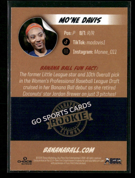 2026 Indianapolis Clowns Savannah Bananas Mo'Ne Davis