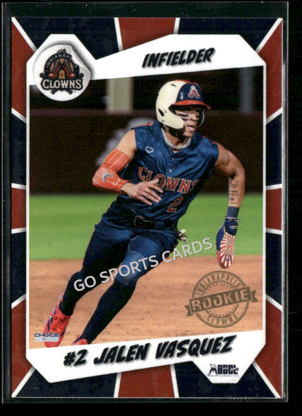 2026 Indianapolis Clowns Savannah Bananas Jalen Vasquez