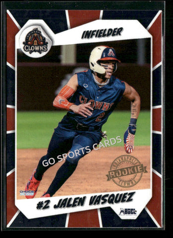 2026 Indianapolis Clowns Savannah Bananas Jalen Vasquez