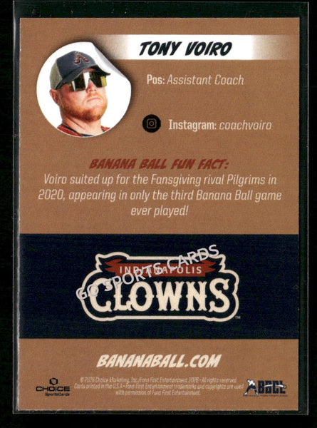 2026 Indianapolis Clowns Savannah Bananas Tony Voiro