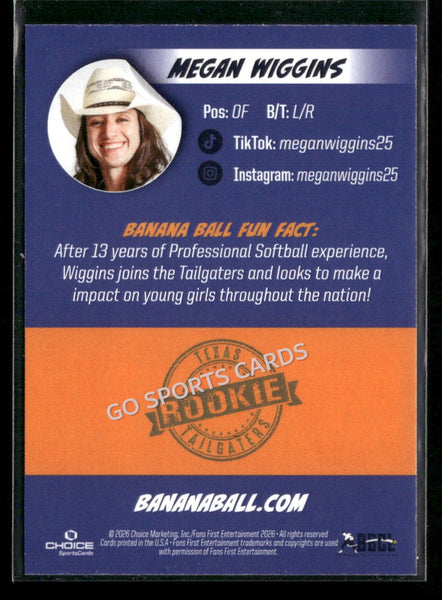 2026 Tailgaters Savannah Bananas Megan Wiggins