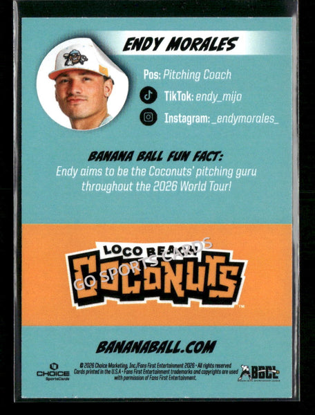 2026 Loco Beach Coconuts Savannah Bananas Endy Morales