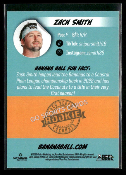 2026 Loco Beach Coconuts Savannah Bananas Zach Smith