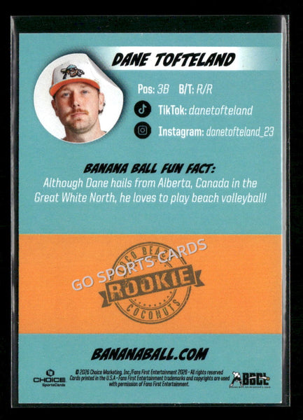 2026 Loco Beach Coconuts Savannah Bananas Dane Tofteland