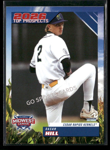 2026 Midwest League Top Prospects Dasan Hill