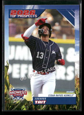 2026 Midwest League Top Prospects Eduardo Tait