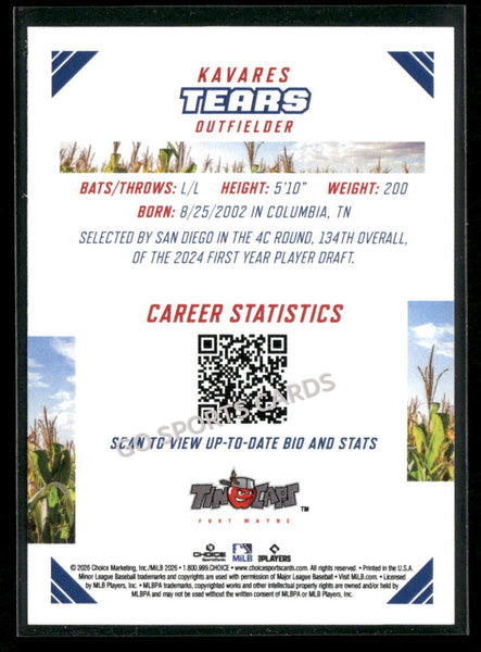 2026 Midwest League Top Prospects Kavares Tears