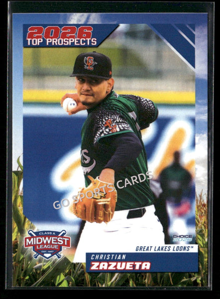 2026 Midwest League Top Prospects Christian Zazueta