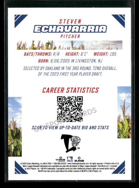 2026 Midwest League Top Prospects Steven Echavarria