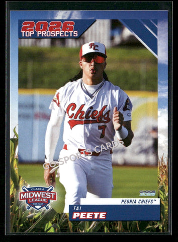 2026 Midwest League Top Prospects Tai Peete