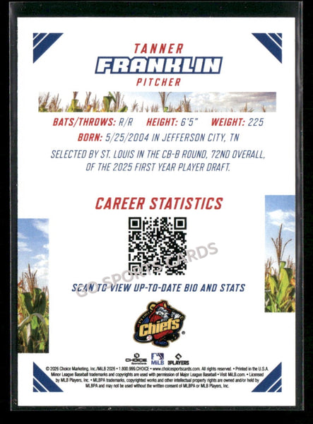 2026 Midwest League Top Prospects Tanner Franklin