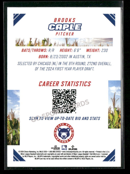 2026 Midwest League Top Prospects Brooks Caple