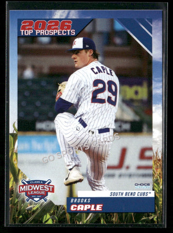 2026 Midwest League Top Prospects Brooks Caple