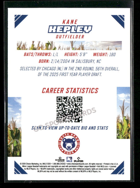 2026 Midwest League Top Prospects Kane Kepley